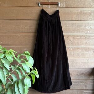 Vintage Jessica McClintock Black Velvet Maxi Skirt